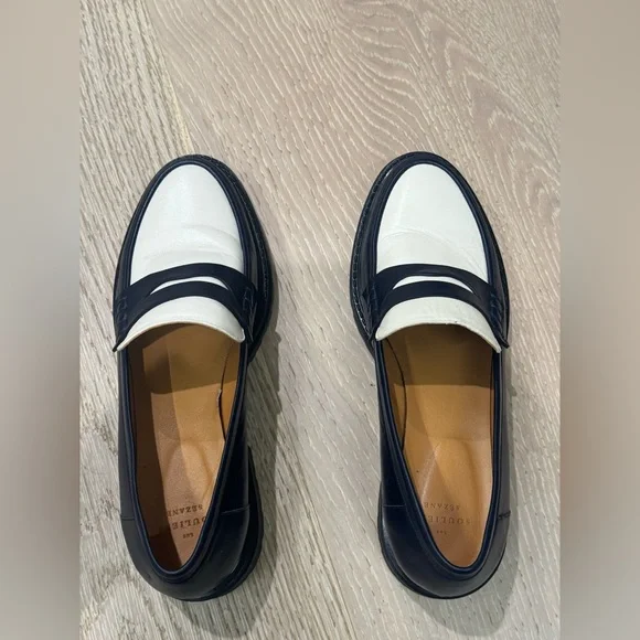 Sezane Albane Loafers Multi Denim Blue - Size 9 - Picture 3 of 7